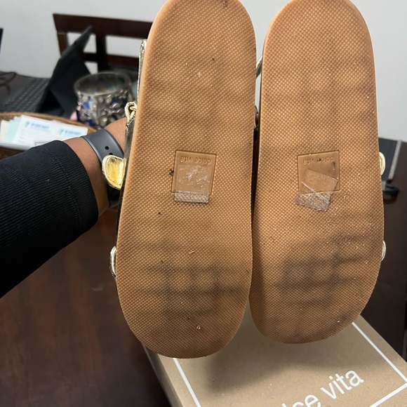 Dolce Vita Gold Sandals for Women - Picture 6 of 6
